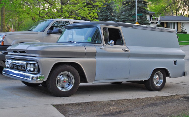 The doors are off a'62 GM panel truck If you don't know what one is