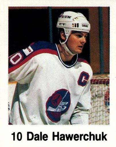 Dale Hawerchuk 1989 Winnipeg Jets 1989 Vintage Away Throwback NHL Hockey  Jersey
