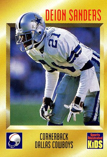 1998 Leaf Rookies & Stars Deion Sanders #129 Dallas Cowboys