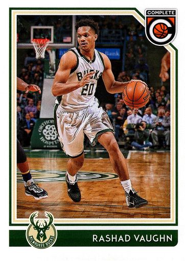 Rashad Vaughn - Milwaukee Bucks - Black Playoffs Game-Worn Jersey