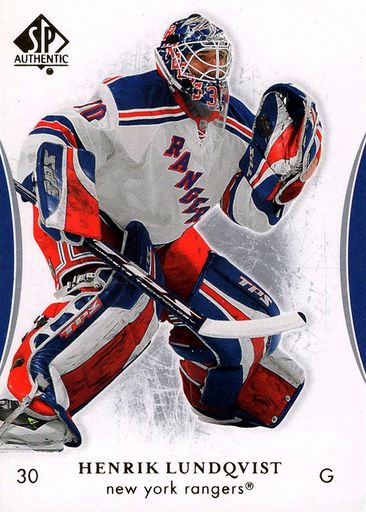 Henrik Lundqvist Autographed New York Rangers (Blue #30) Deluxe Framed  Jersey - Steiner