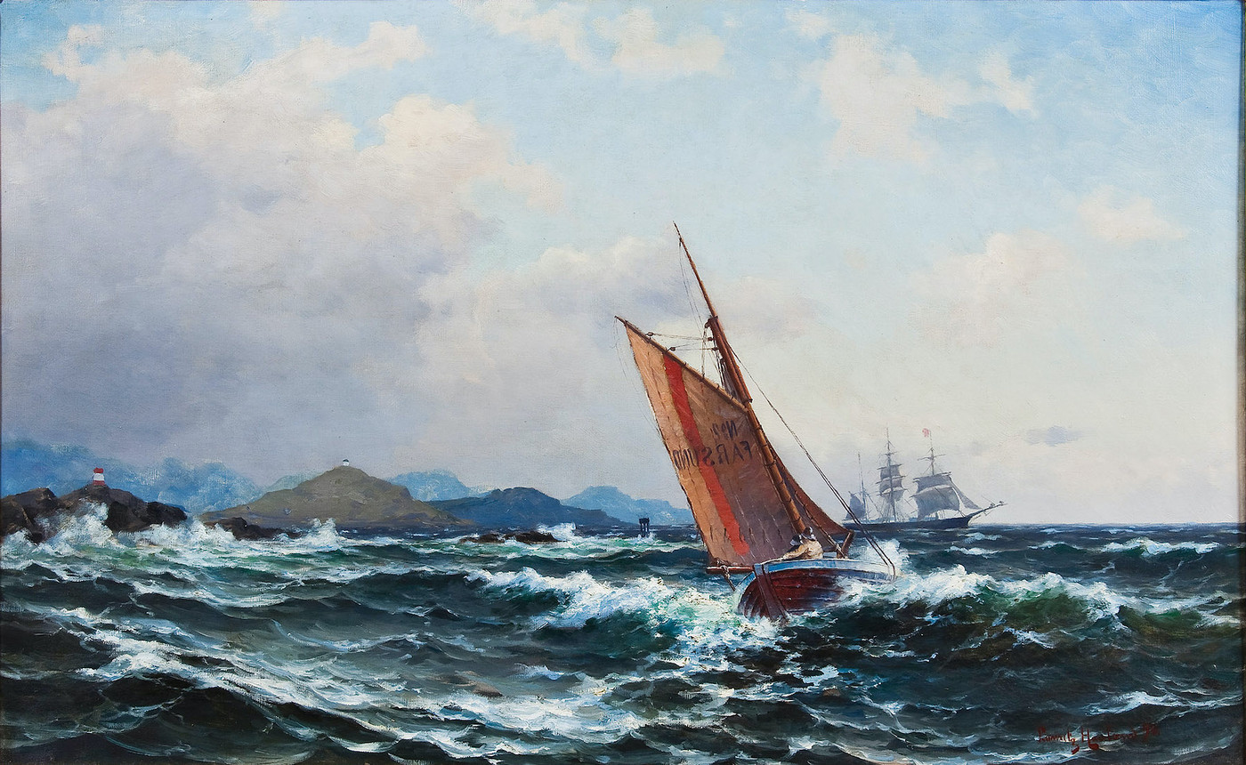 The Pilot Boat 'Farsund' out on Assignment (1890)