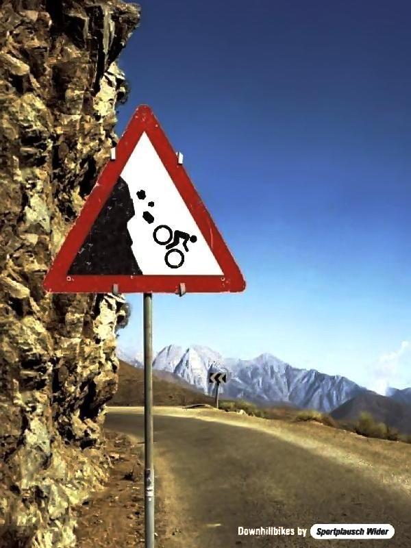 Attention: downhill bikes!