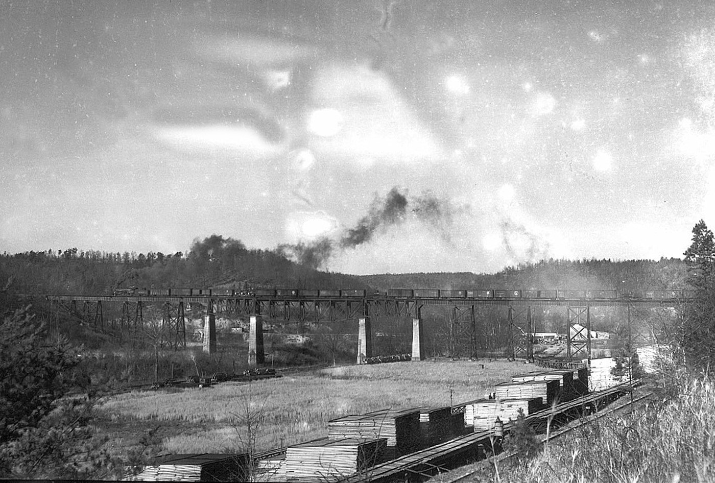 Photo: New RIver Lumber Yard looking either North or South ...