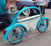 Bicycle of a VW Beetle classic car lover
