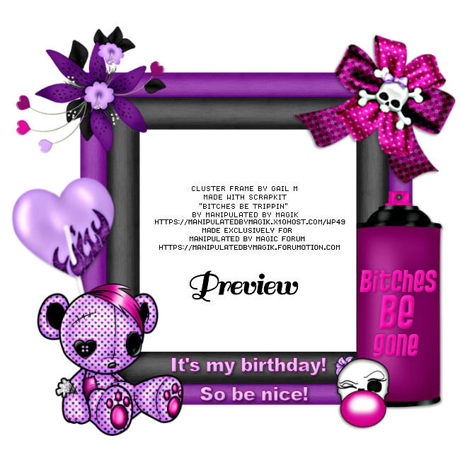 MBM Freebie Time- MBM Birthday Bash Cluster Frames BirthdayBashCluster3vi-vi