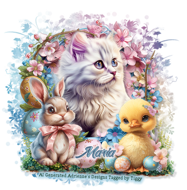 Tiggy ~ Egg Hunt Cat PUz EasterCutiesCatMaria-vi