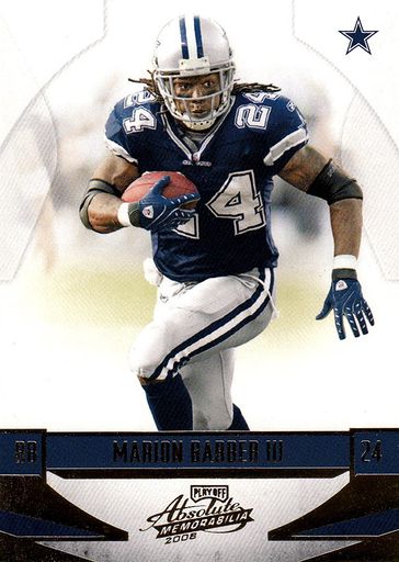 24 MARION BARBER III Dallas Cowboys NFL RB Blue TG Throwback Jersey